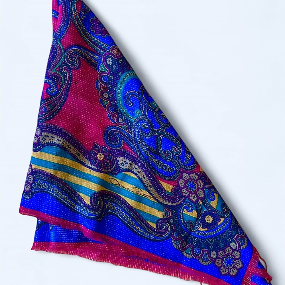 Oscar de la Renta Colorful Scarf